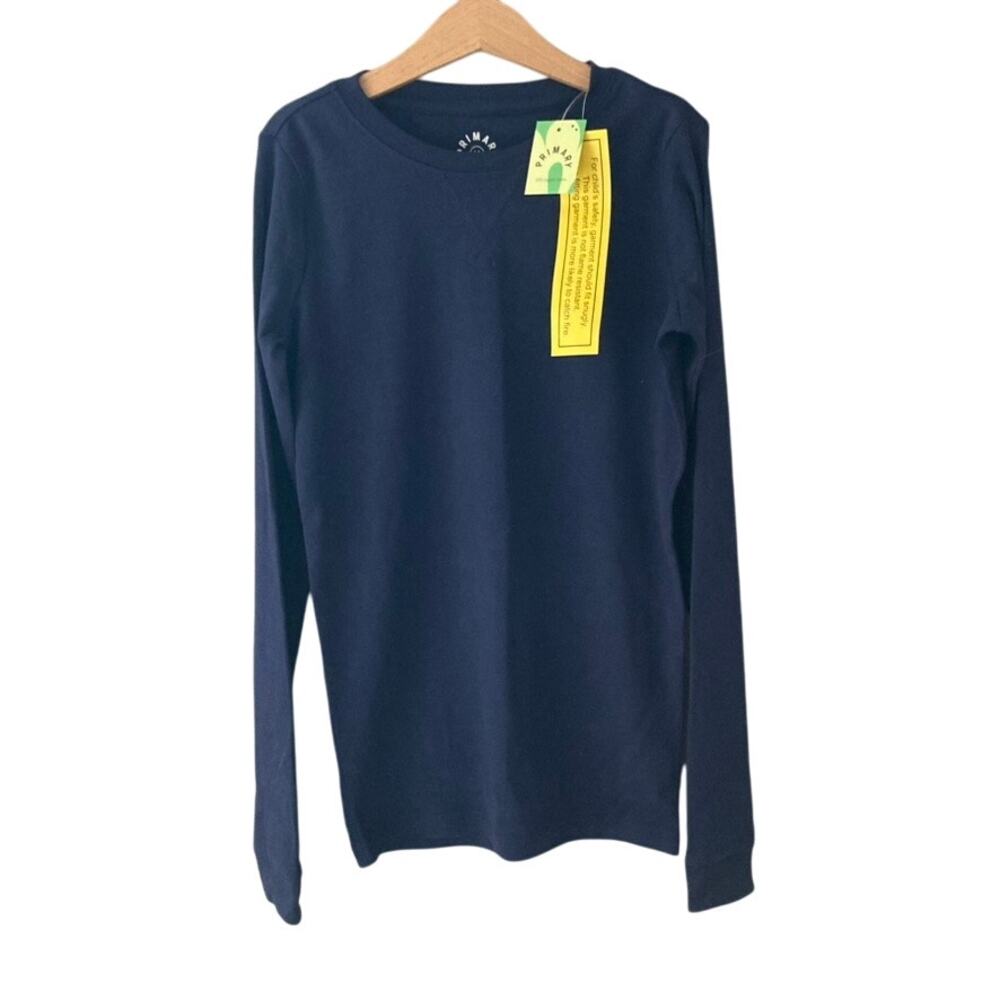 Primary NEW Navy Long Sleeve PJ Top - 14